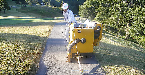 電磁誘導路工事